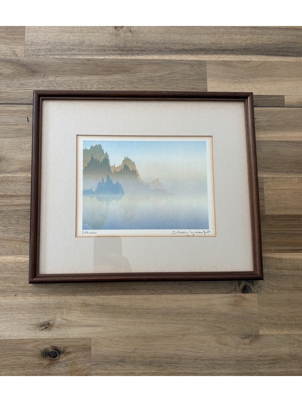 Dawn By Peter And Traudl Markgraf Frame Wall Art Print Signed